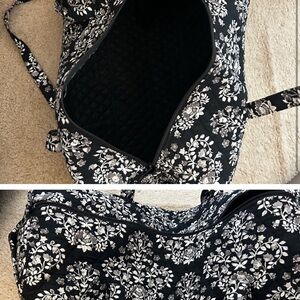 Vera Bradley Black and White Floral Tote